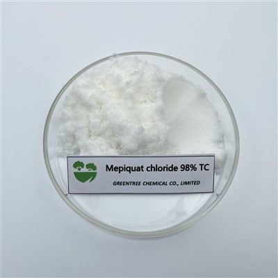 Cloruro de mepiquat C7H16NClN 98% Tc Restringe el crecimiento de las yemas de las hojas del tallo