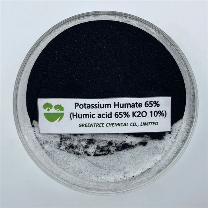N.º CAS: 68514-28-3 Ácido humato de potasio superfertilizante al 65 % para agricultura